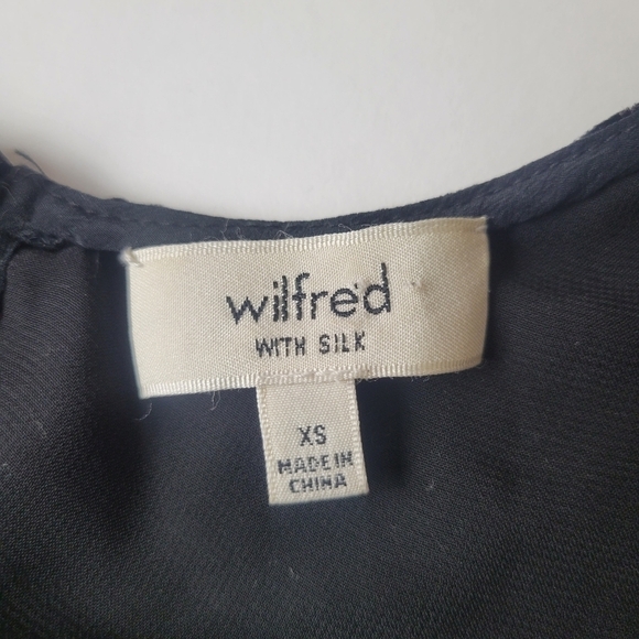 Aritzia Wildred Trompette Velvet  Sleeveless Dress Silk Black XS - Picture 7 of 12